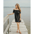 Robe Bardot - Lin Noir