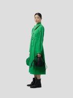 Vestido Kurtis en tejido técnico suave verde Kelly
