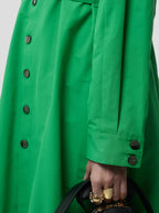 Vestido Kurtis en tejido técnico suave verde Kelly