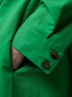 Vestido Kurtis en tejido técnico suave verde Kelly