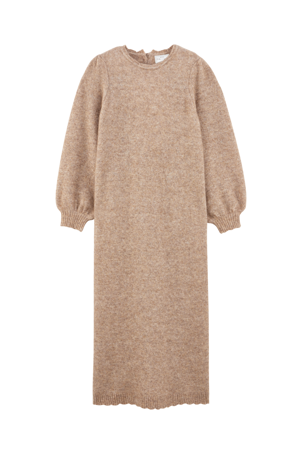 Robe Maille Noelle Camel