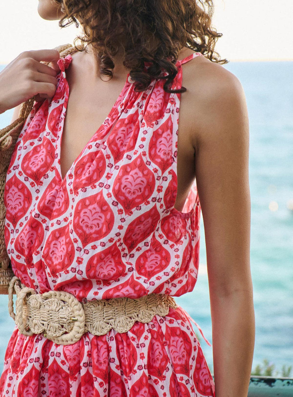 Vestido Ritu - Fresa