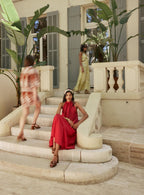 Vestido Riyu - Fucsia