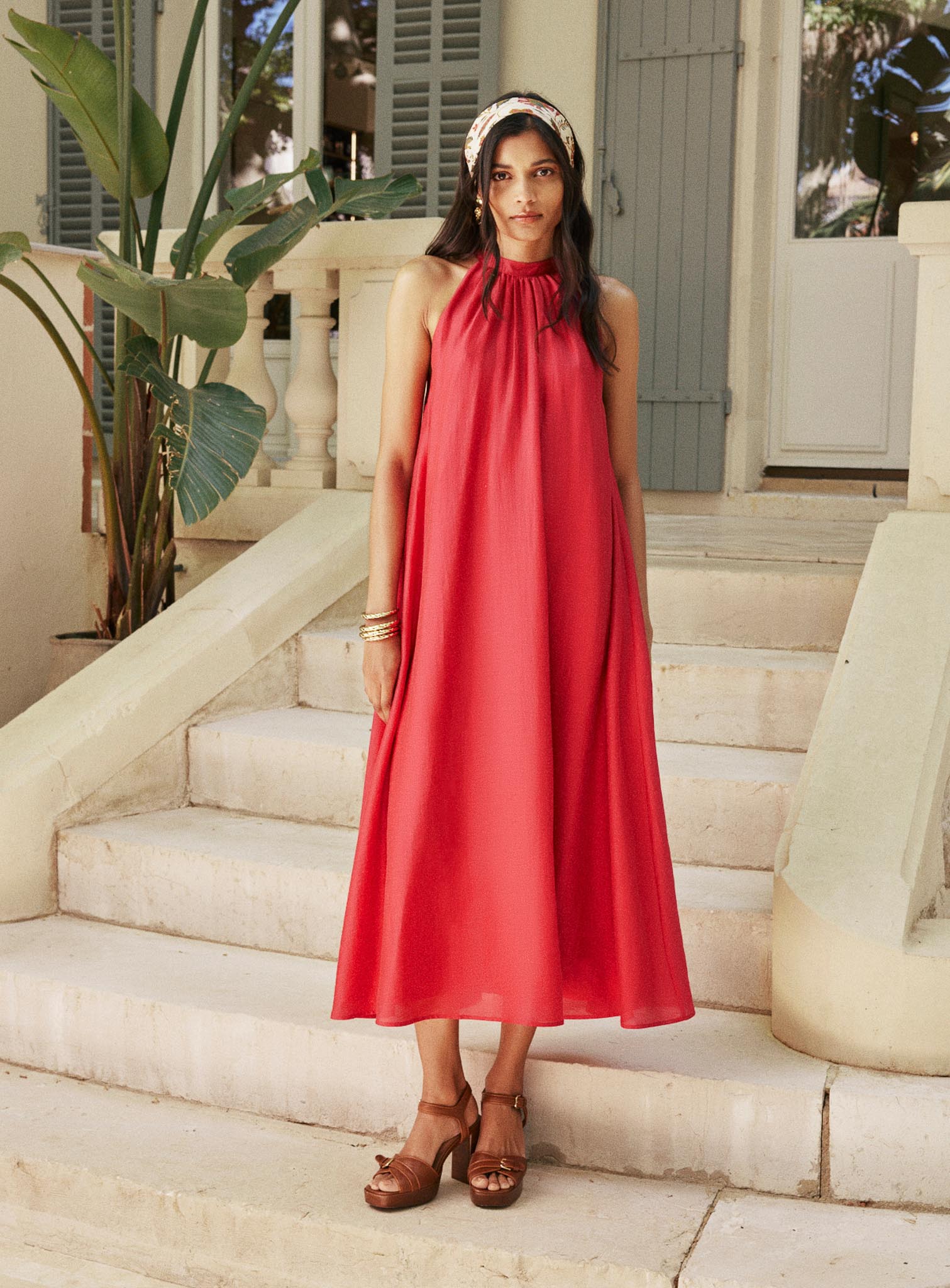 Vestido Riyu - Fucsia