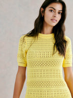 ROSALYNN SHORT KNITTED DRESS PETITE MENDIGOTE