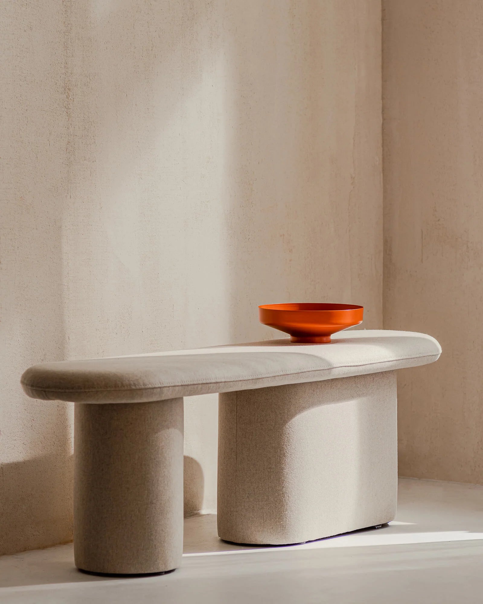 Rull Bench - Classic Beige Wool