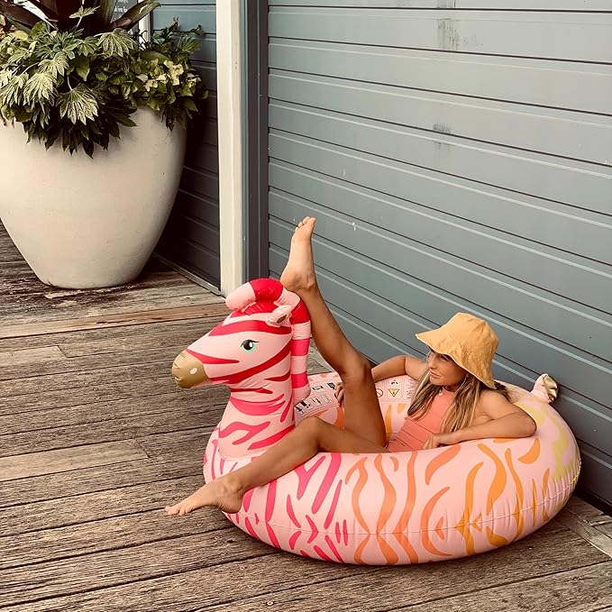Boya de piscina de lujo Zebra
