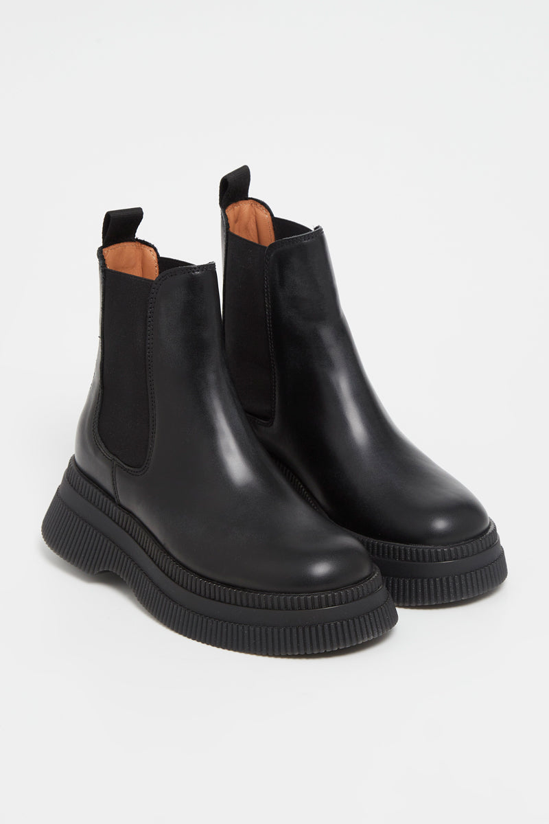 Ganni - Botte Chelsea Creepers - Black
