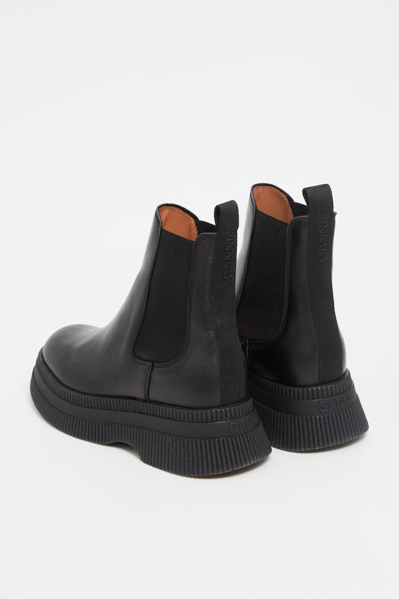 Ganni - Botte Chelsea Creepers - Black