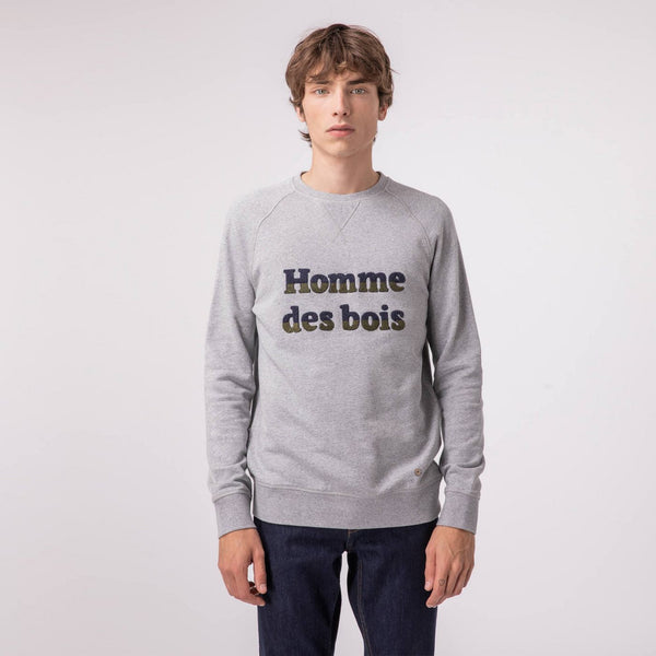 Grey Round-Neck Sweatshirt Darney - Men