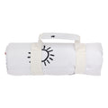 Beach Blanket - Black/White/Neon Orange