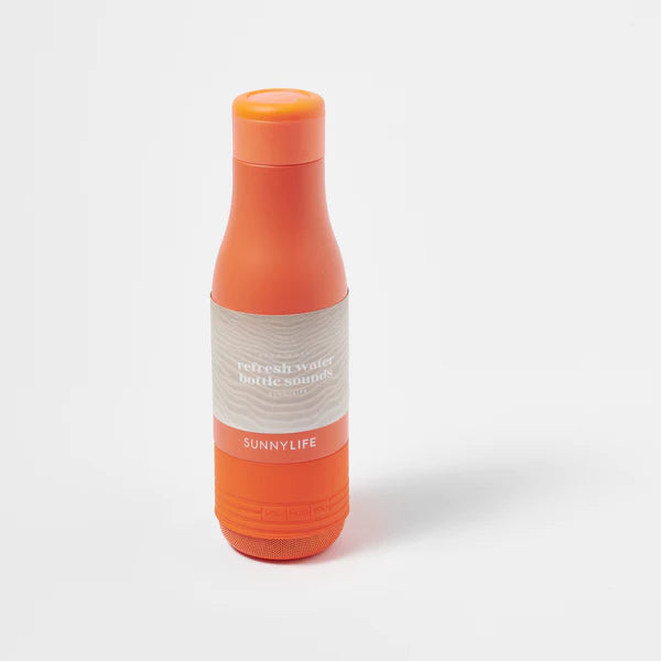 Gourde & Enceinte Refresh Sounds Neon - Corail