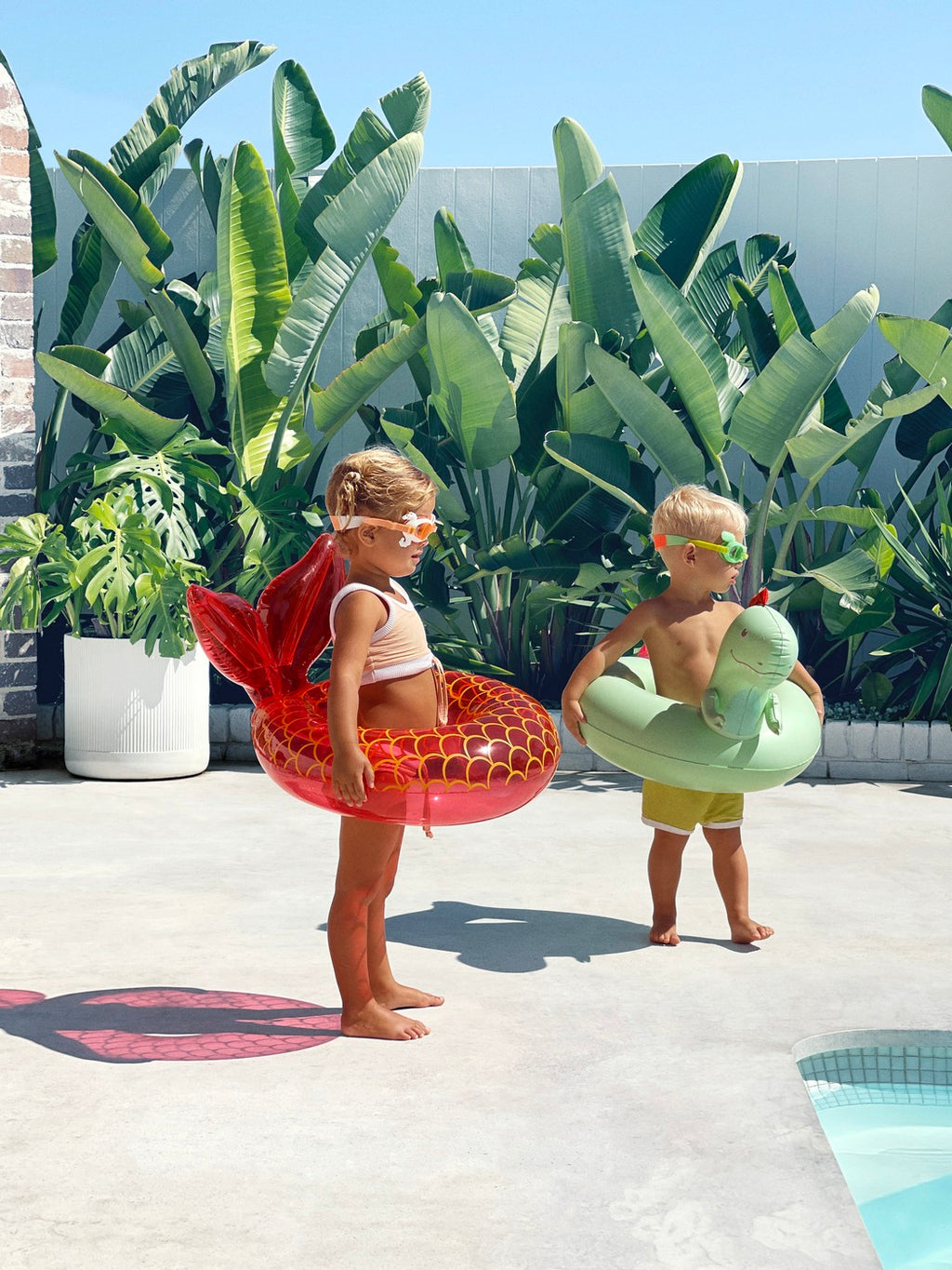Mini Lunettes De Natation Surf Dino - Menthe Glacée