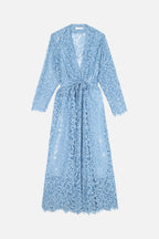Vestido Largo Cats Arabesque - Denim