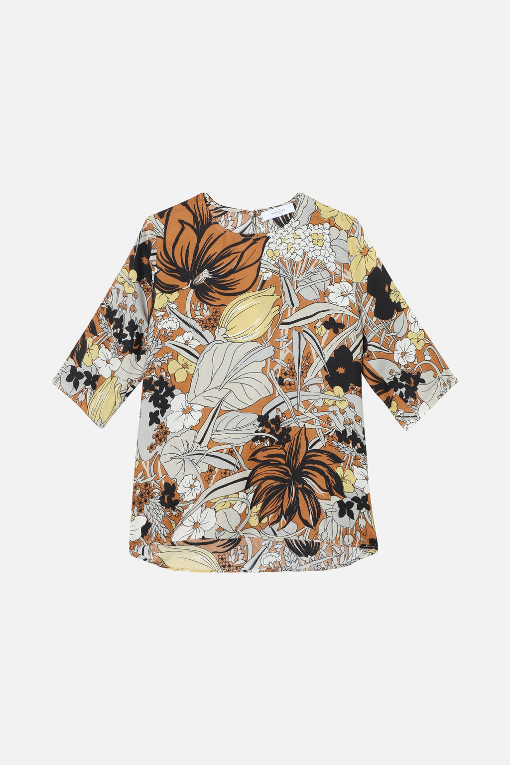 Botanical Martial Top - Caramel