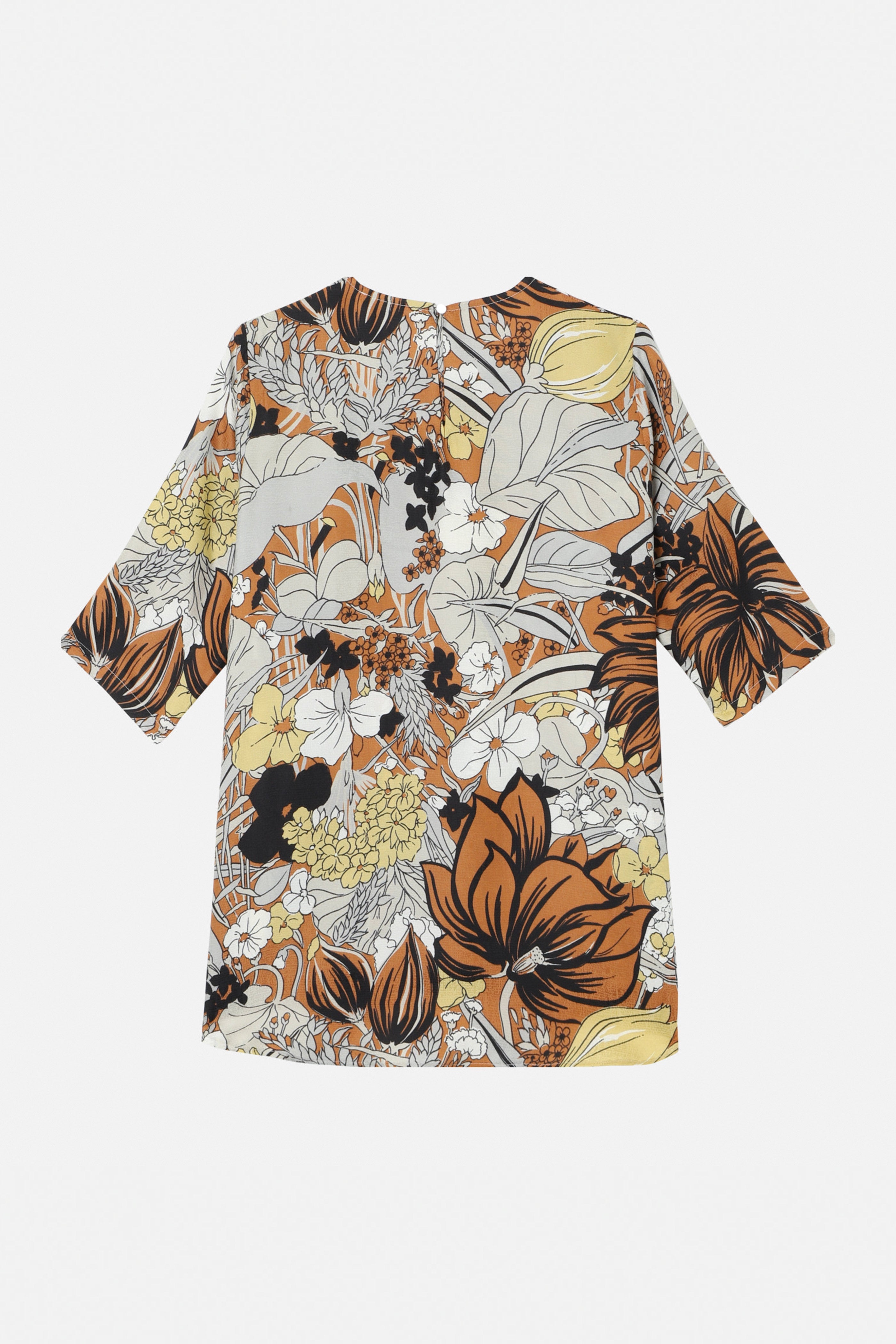 Botanical Martial Top - Caramel