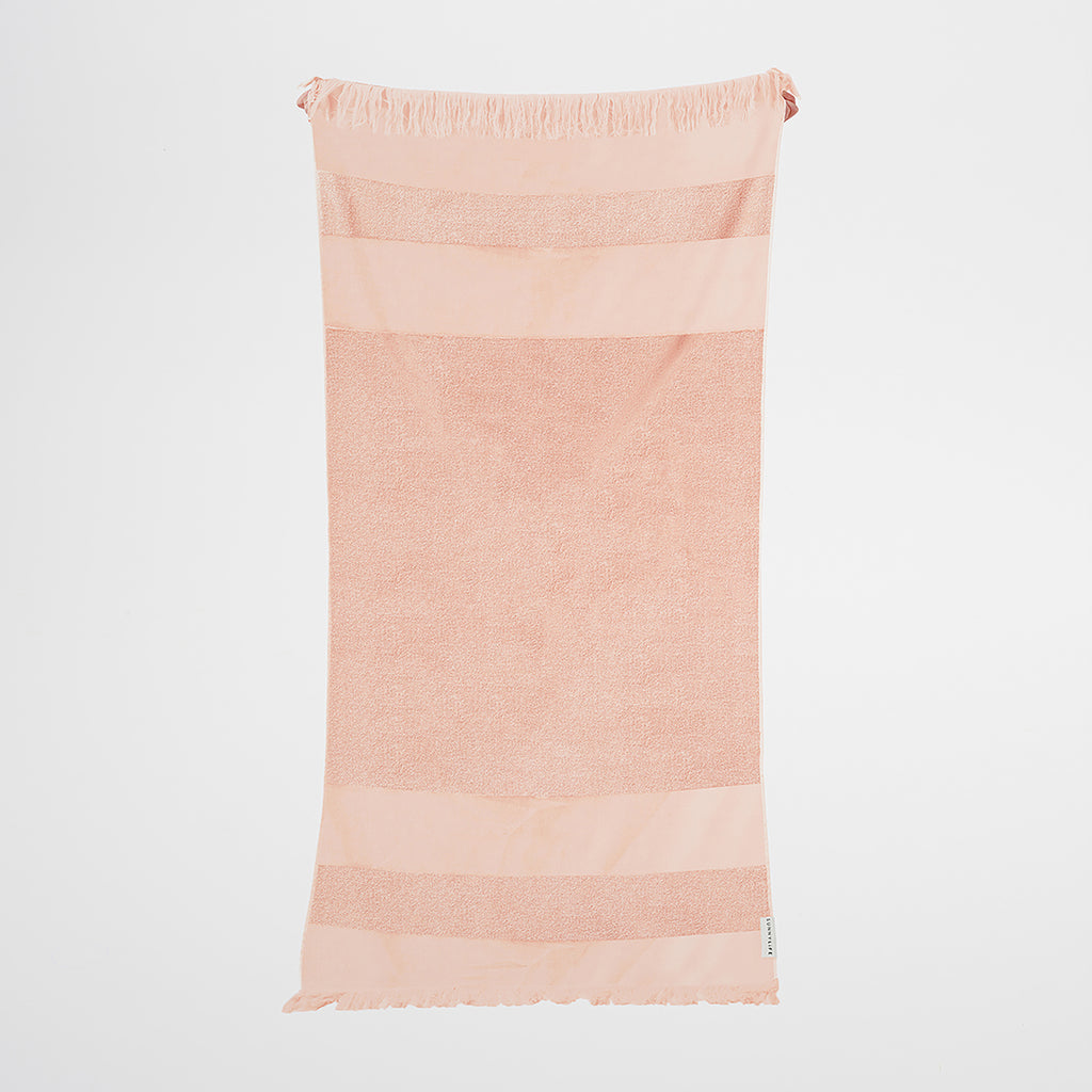 Serviette De Plage Summer Stripe - Saumon