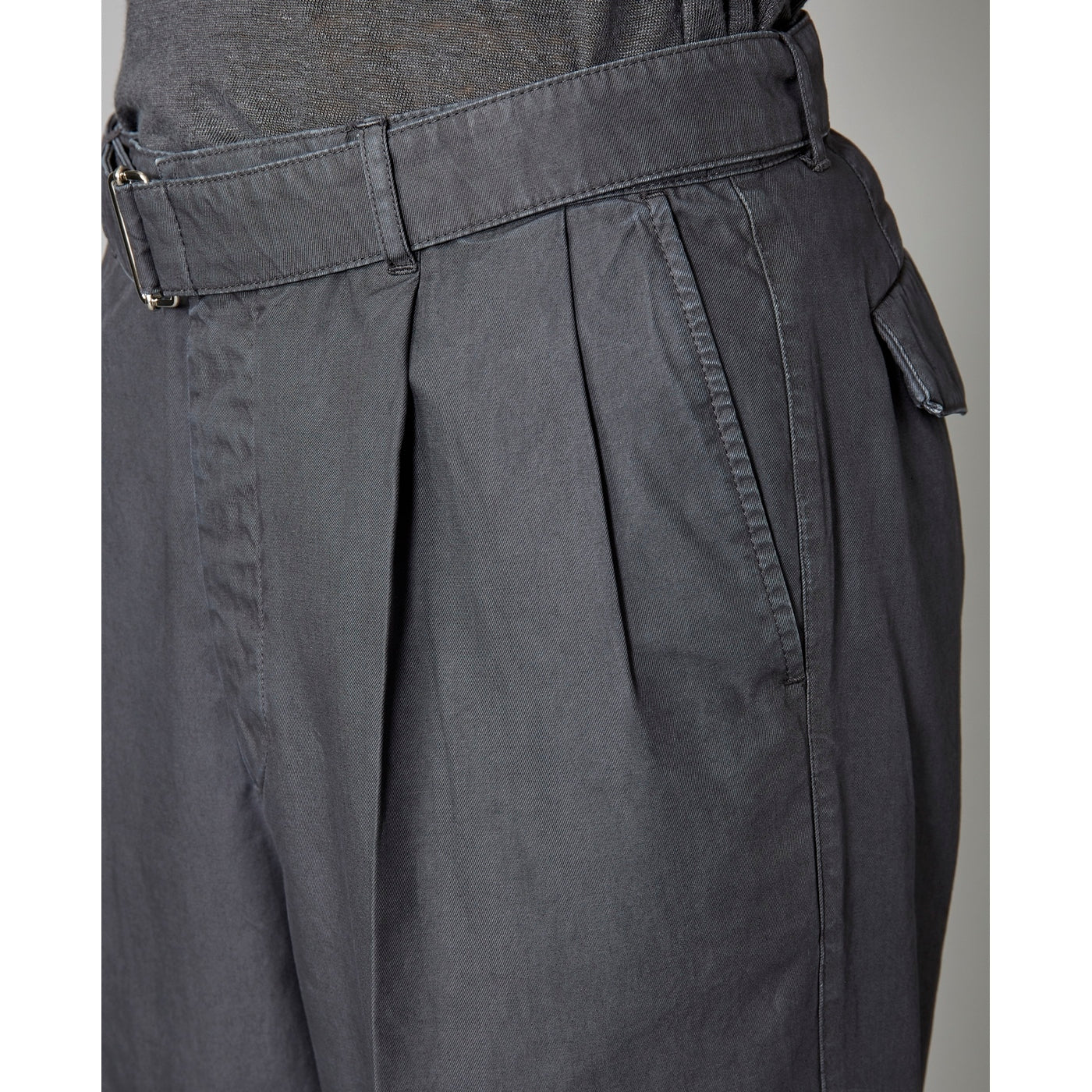 Chino Luigi Pleat Chino Itl Pgmt Co - Asphalt
