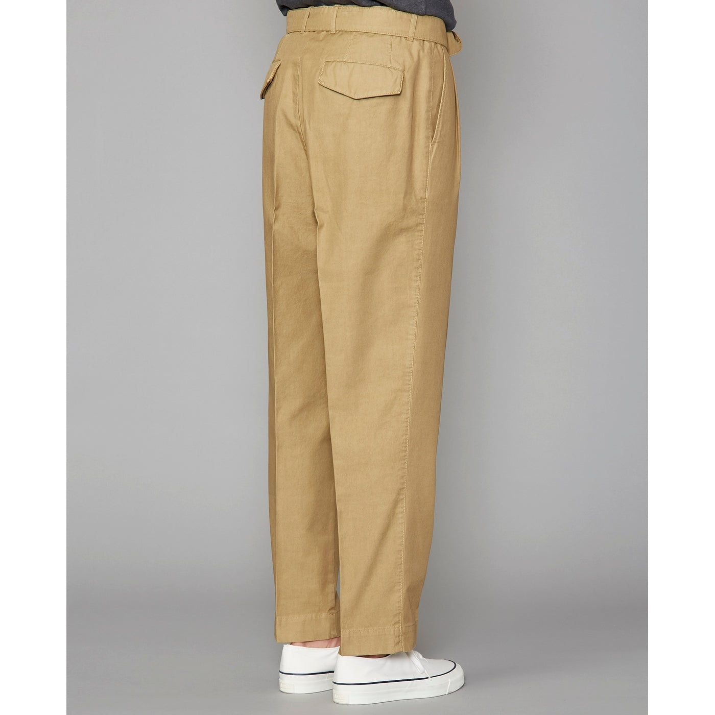 Chino Luigi Pleat Chino Itl Pgmt Co - British Khaki