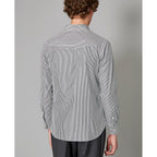 Chemise Giacomo Striped Cotton Shirt - Black/White
