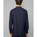 Chemise Alfred Piece Dyed Itl Org Co - Dark Navy