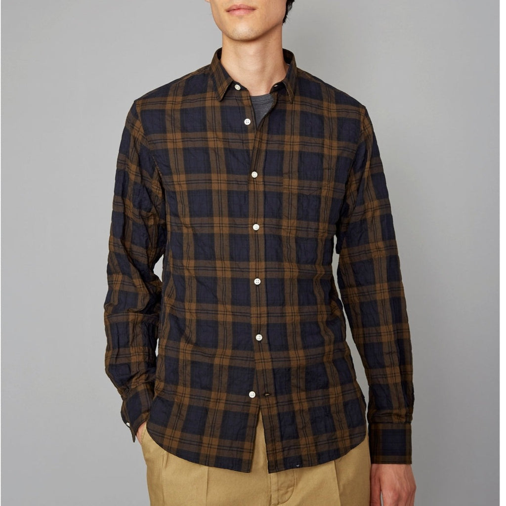 Chemise Lipp Jap Cot Madras Plaid - Black/Khaki