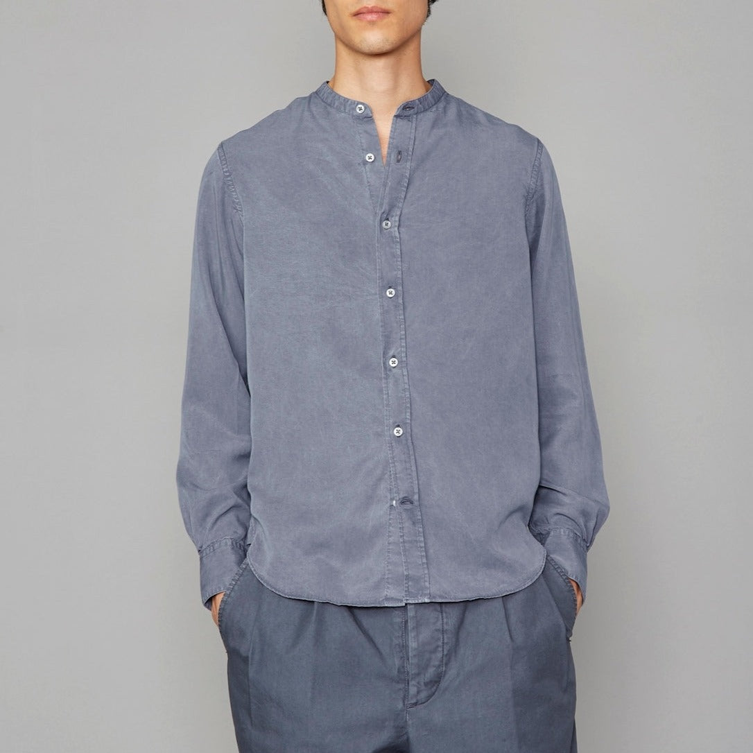 Chemise Gaspard Pgmt Dyed Tencel - Atlantic Blue
