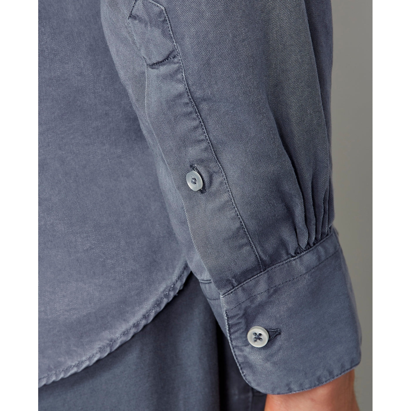Chemise Gaspard Pgmt Dyed Tencel - Atlantic Blue