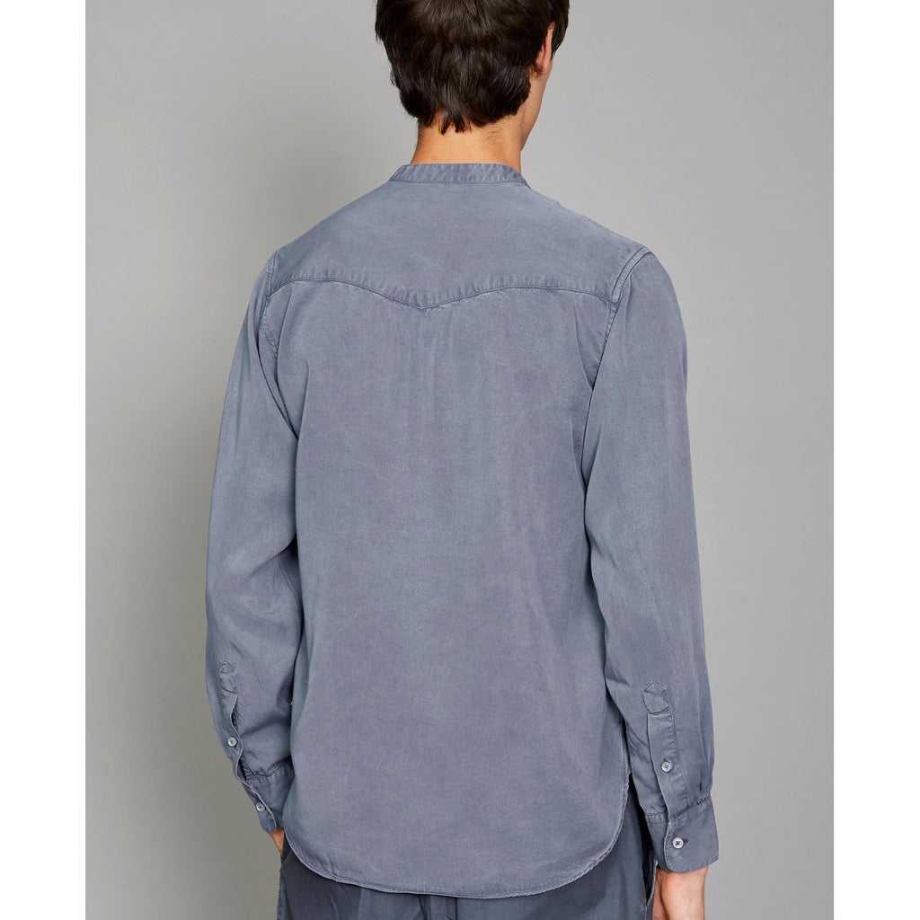 Chemise Gaspard Pgmt Dyed Tencel - Atlantic Blue