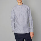 Chemise Alfred Striped Cotton Pop - Navy/White