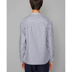 Chemise Alfred Striped Cotton Pop - Navy/White