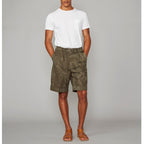 Short Luigi Shrt Itl Co Seer Tie Dye - Olive