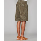 Short Luigi Shrt Itl Co Seer Tie Dye - Olive