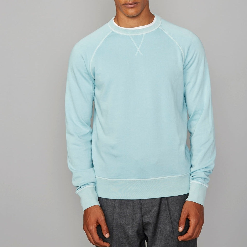 Sweat Clement Cneck Pgmt Dyed - Light Green