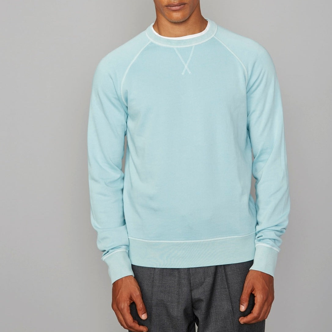 Sweat Clement Cneck Pgmt Dyed - Light Green