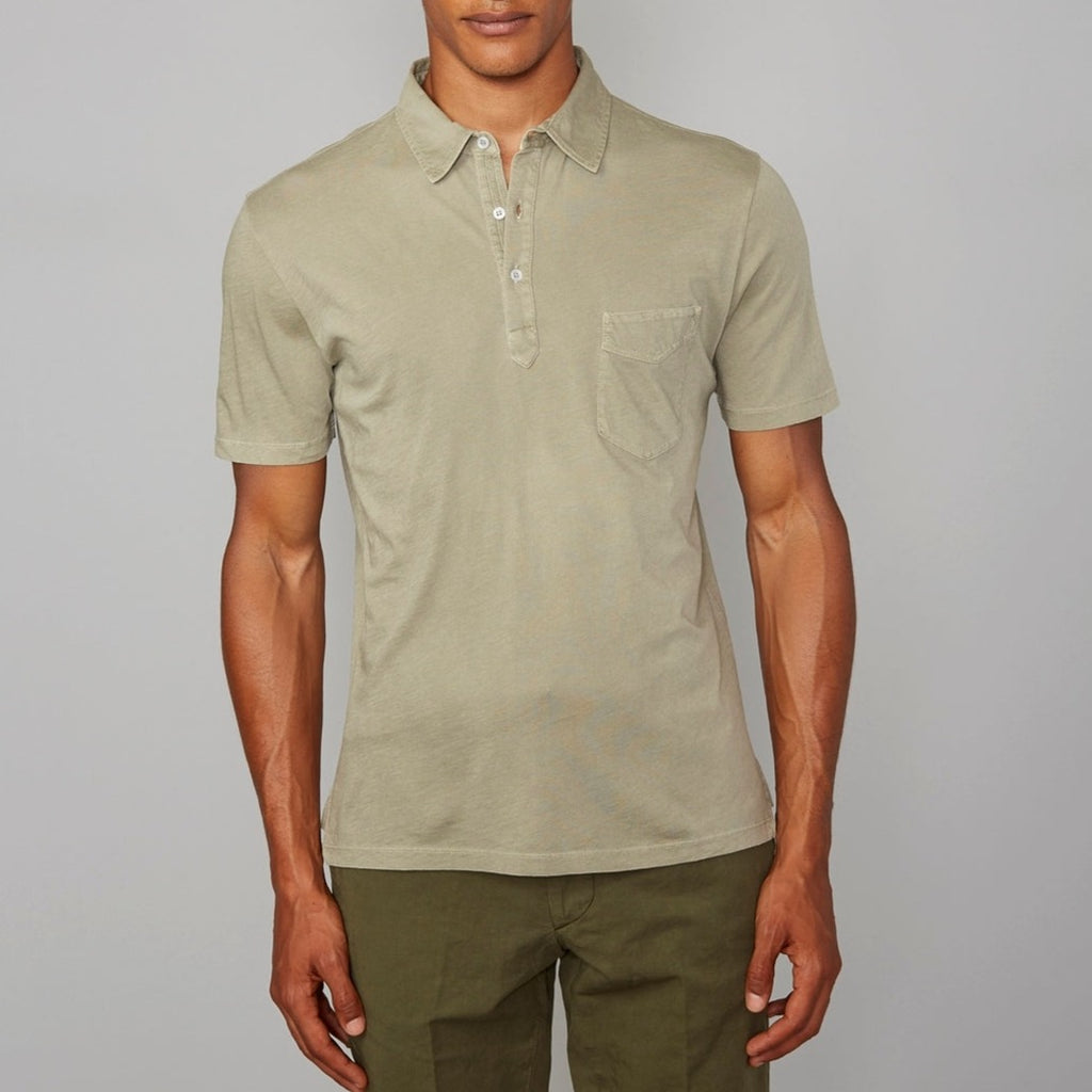 Tee Shirt Bd Polo Ice Touch Co Pgmt Dyed - Light Olive