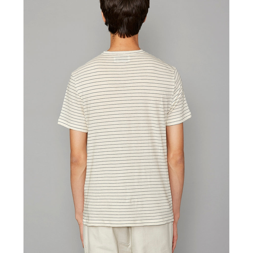 Tee Shirt Ss Tee Jap Co Li Stripe - Ecru/Navy