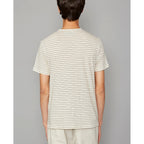 Tee Shirt Ss Tee Jap Co Li Stripe - Ecru/Navy