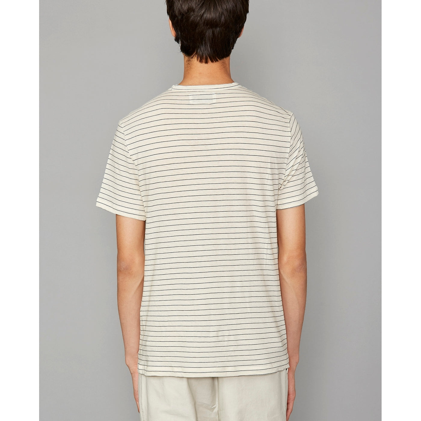 Tee Shirt Ss Tee Jap Co Li Stripe - Ecru/Navy