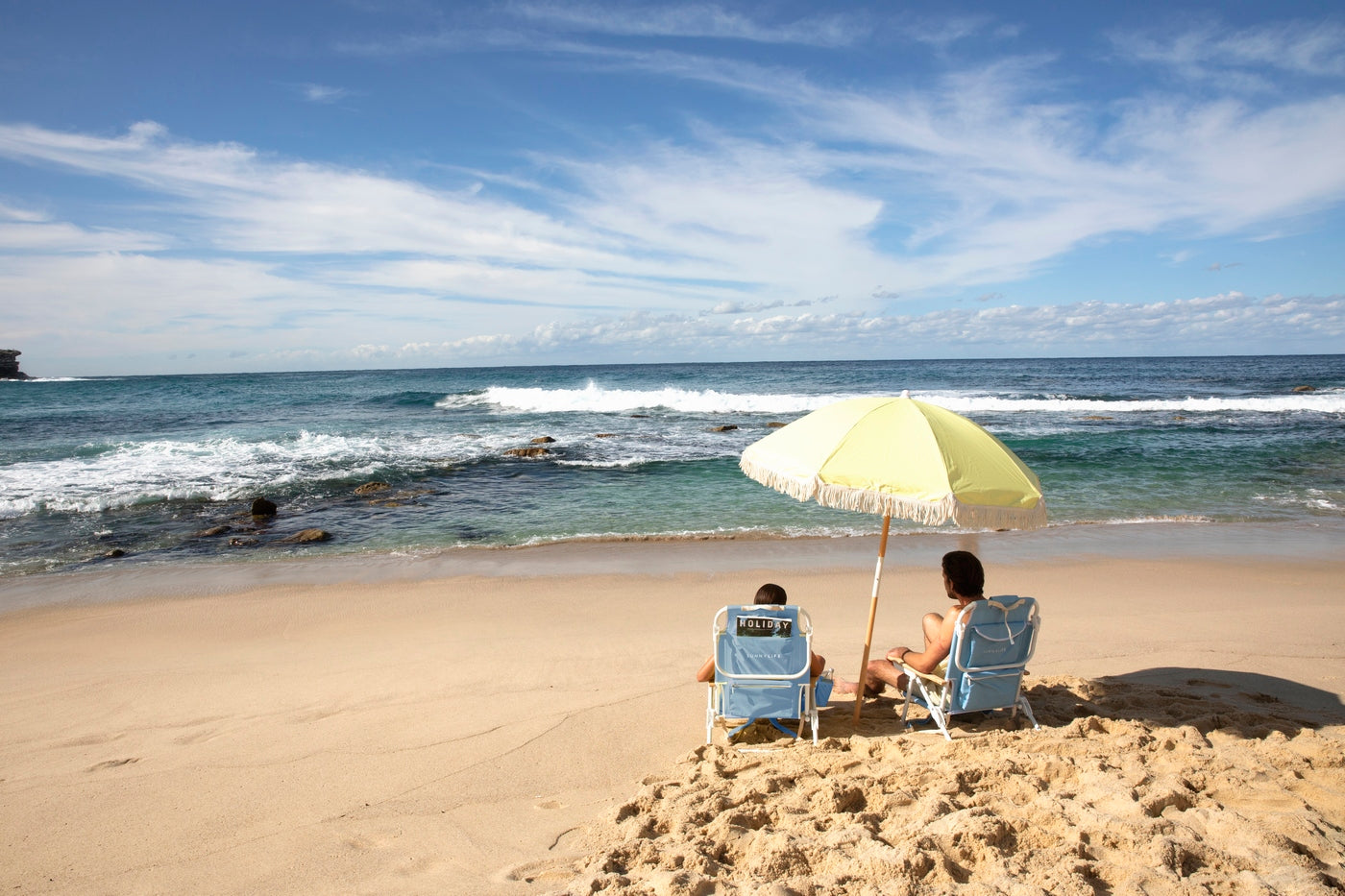 Parasol de Plage de Luxe Limoncello