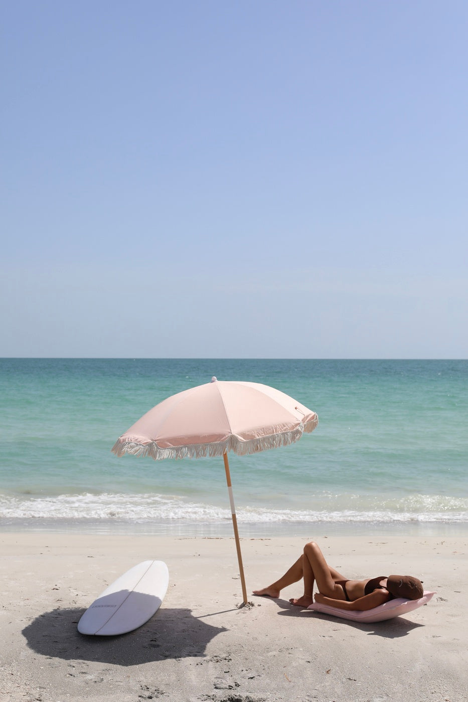 Parasol de Plage De Luxe - Saumon