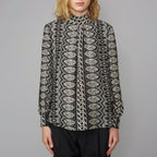 Chemise Gabrielle Top Georgia Print - Black/Ecru