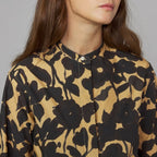 Chemise W Gaston Shi Flowers Ink Print - Black/Beige