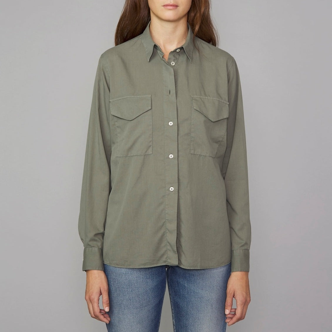 Chemise Bonnia Shirt Co Lyo Gmt Dye - Dusty Olive