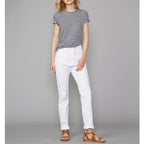Tee Shirt Lara Tee Striped French Linen - Black/White