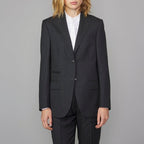 Tlg Veste Charlene Jkt Itl Wo Pinstripe - Grey/Ecru