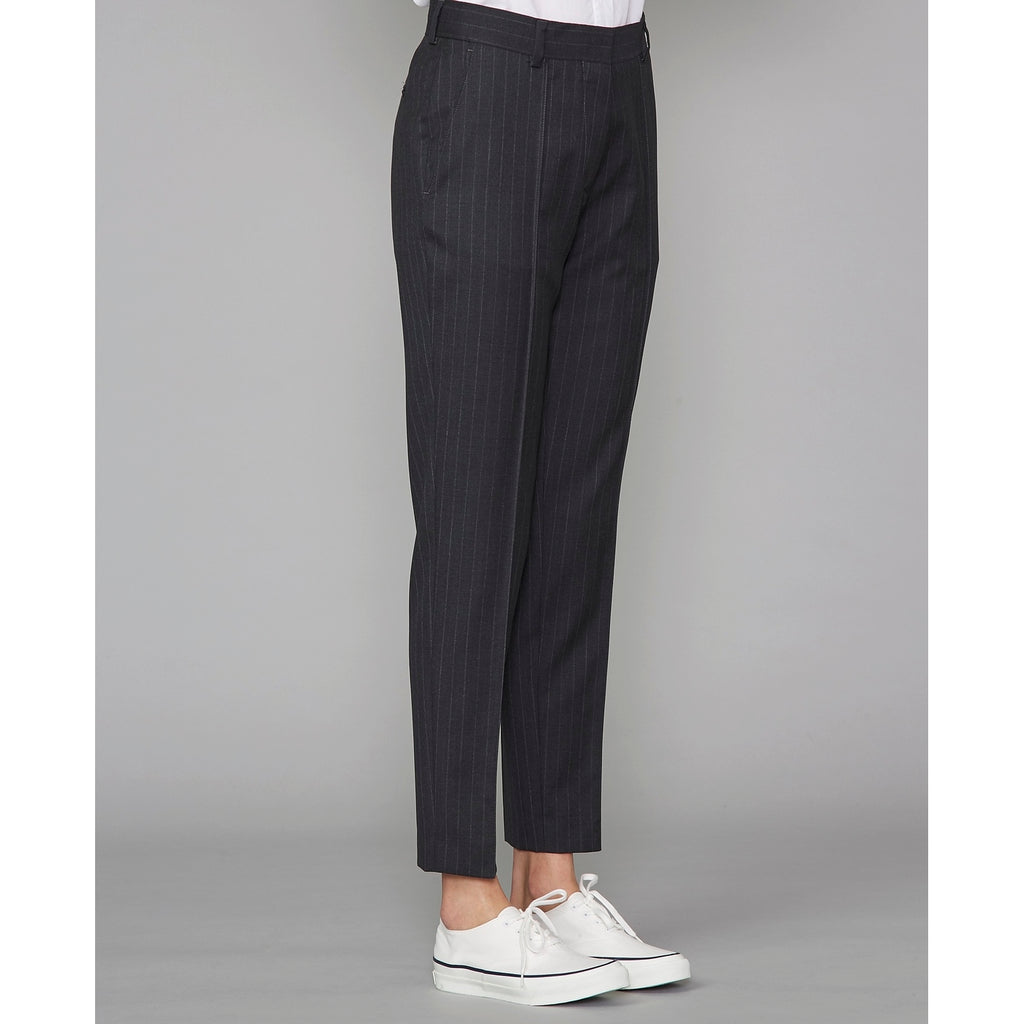 Tlg Pants Roxane Slim Pts Itl Pinstripe - Grey/Ecru