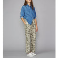 Tlg Pants Miranda Pts Palms Print Co - Beige/Olive Night