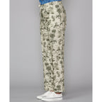 Tlg Pants Miranda Pts Palms Print Co - Beige/Olive Night