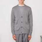 Pulls Miles Cardigan Itl Co Ten - Medium Grey